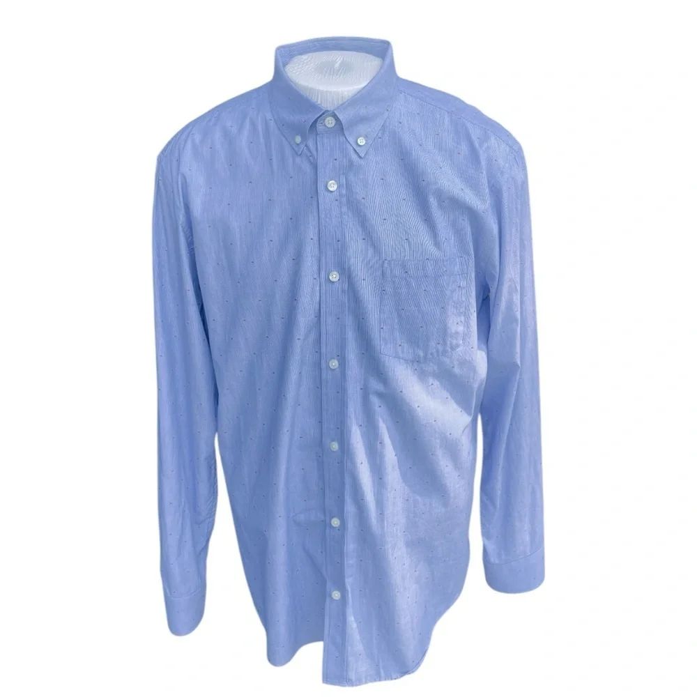 Banana Republic Soft Wash Slim Fit Button-Down Shirt – Blanket Blue XL